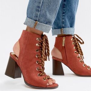 River island lace up boots